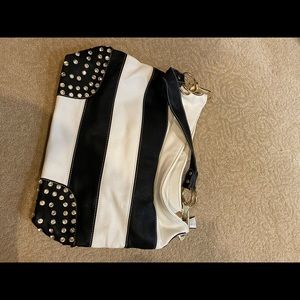 Black / White Bling Handbag